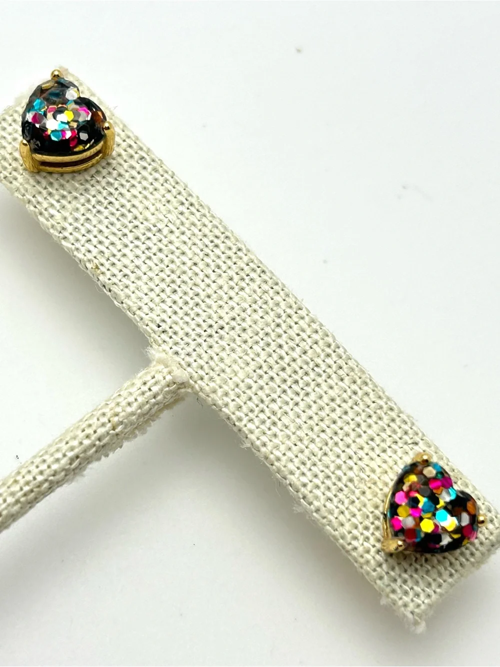Kate Spade Glitter Heart Earrings